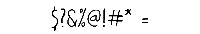 Hand It Regular Font OTHER CHARS