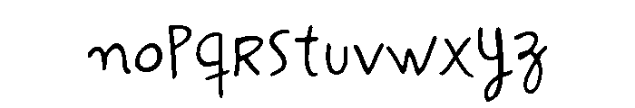 Hand It Regular Font LOWERCASE