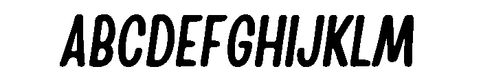 Handy Casual Condensed Regular Oblique FONT