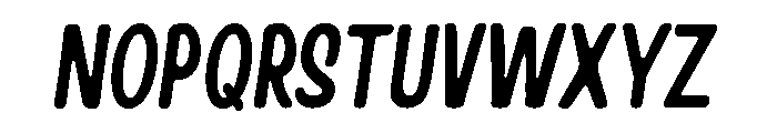 Handy Casual Condensed Regular Oblique Font LOWERCASE