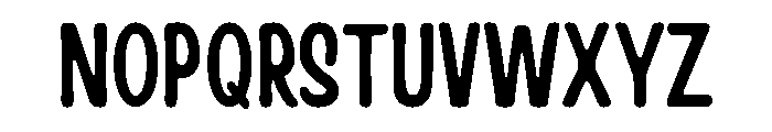 Handy Casual Condensed Regular Font UPPERCASE