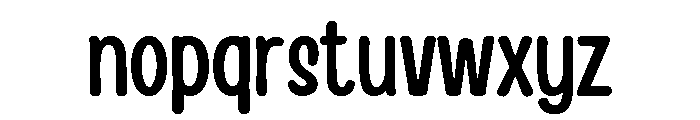 Handy Casual Condensed Regular Font LOWERCASE