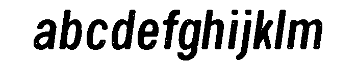 Handy Sans Condensed Distressed Oblique FONT