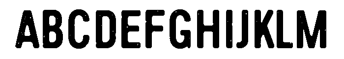 Handy Sans Condensed Distressed Font UPPERCASE