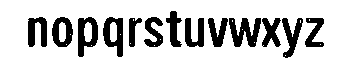 Handy Sans Condensed Distressed Font LOWERCASE