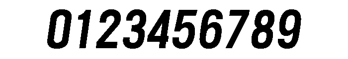 Handy Sans Condensed Regular Oblique Font OTHER CHARS