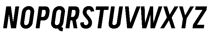 Handy Sans Condensed Regular Oblique Font UPPERCASE