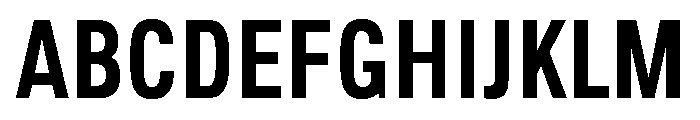 Handy Sans Condensed Regular Font UPPERCASE