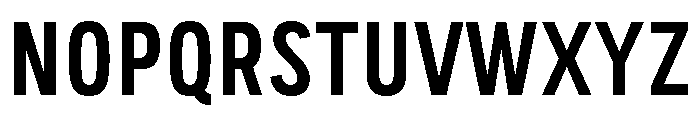 Handy Sans Condensed Regular Font UPPERCASE