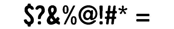 Handy Sans Condensed Striped Shadow Font OTHER CHARS