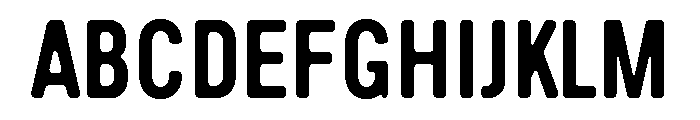 Handy Sans Condensed Striped Shadow Font UPPERCASE