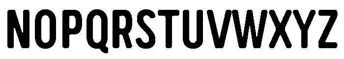 Handy Sans Condensed Striped Shadow Font UPPERCASE