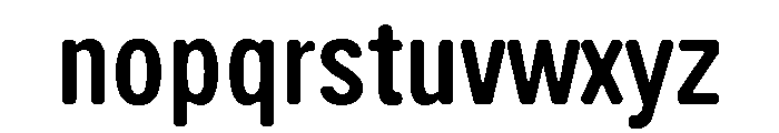 Handy Sans Condensed Striped Shadow Font LOWERCASE
