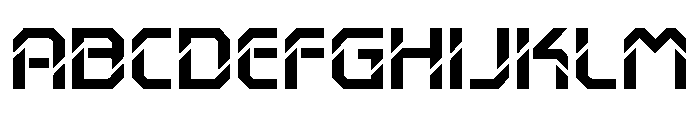 Hansson Stencil Regular Font UPPERCASE