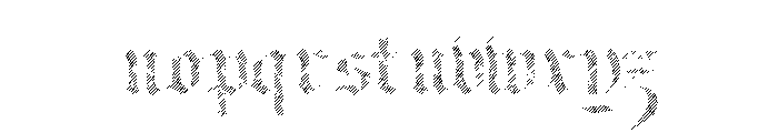 Harbour Lined Font LOWERCASE