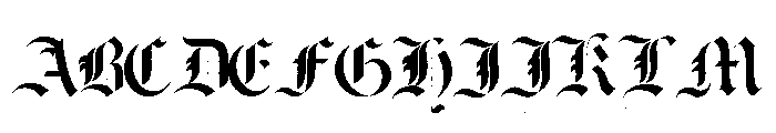 Harbour Rough Font UPPERCASE
