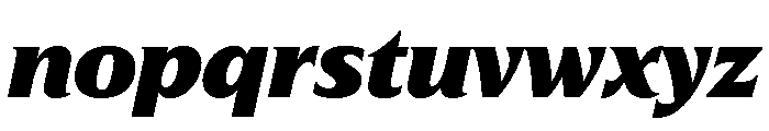 Hardcover Extra Bold Italic Font LOWERCASE