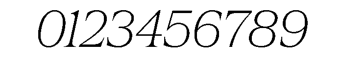 Hardcover Extra Light Italic Font OTHER CHARS