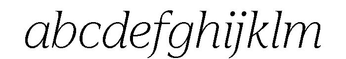 Hardcover Extra Light Italic FONT