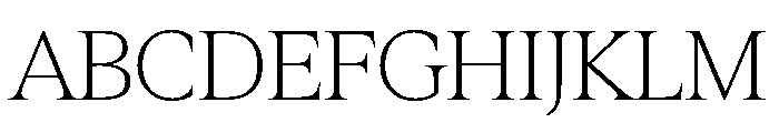 Hardcover Extra Light Font UPPERCASE