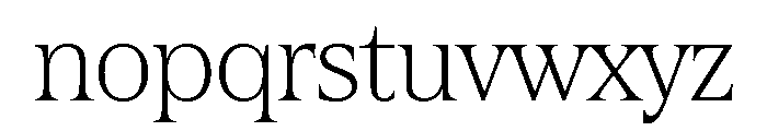 Hardcover Extra Light Font LOWERCASE
