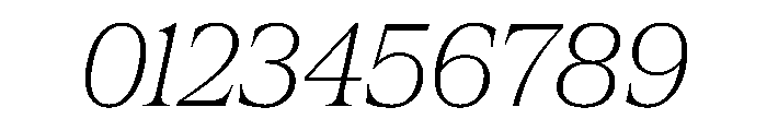 Hardcover Italic Font OTHER CHARS