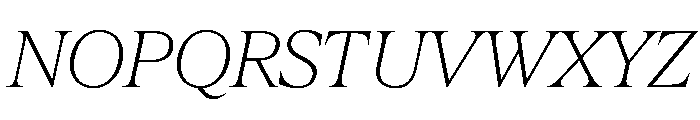 Hardcover Italic Font UPPERCASE