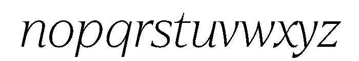 Hardcover Italic Font LOWERCASE