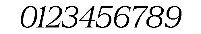 Hardcover Light Italic Font OTHER CHARS