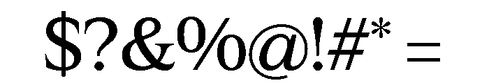 Hardcover Regular Font OTHER CHARS