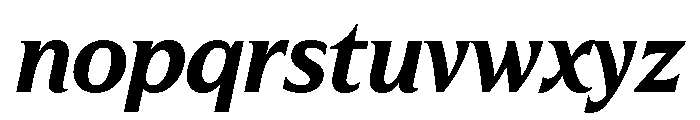 Hardcover Semi Bold Italic Font LOWERCASE