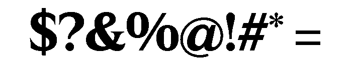Hardcover Semi Bold Font OTHER CHARS