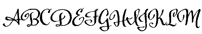 Harlean Regular Font UPPERCASE