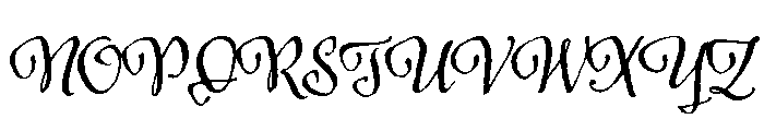 Harlean Regular Font UPPERCASE