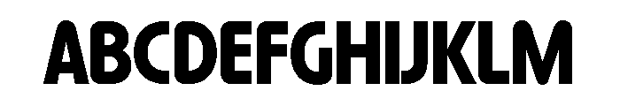Harry Fat Squeezed Font UPPERCASE