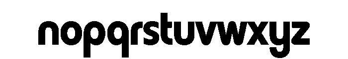 Harry Fat Squeezed Font LOWERCASE