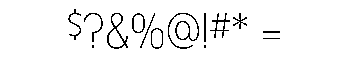 Harry Thin Squeezed Font OTHER CHARS