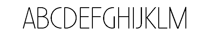 Harry Thin Squeezed Font UPPERCASE
