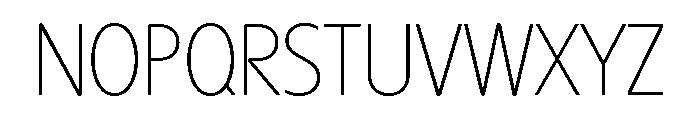 Harry Thin Squeezed Font UPPERCASE