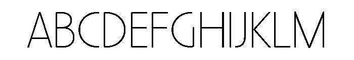Harry Thin Font UPPERCASE