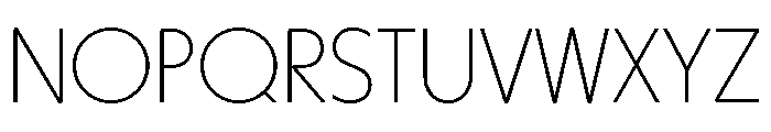 Harry Thin Font UPPERCASE