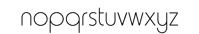 Harry Thin Font LOWERCASE