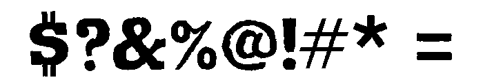 Harvester Regular Font OTHER CHARS