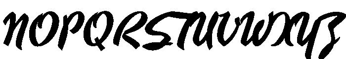 Hauser Script Regular Font UPPERCASE