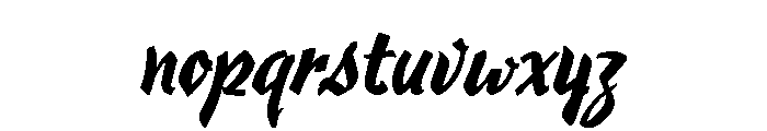 Hauser Script Regular Font LOWERCASE