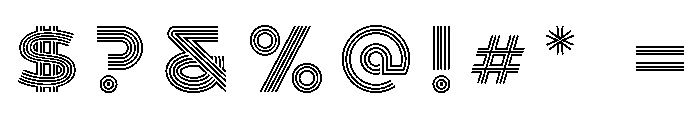 Havelock Multiline Font OTHER CHARS