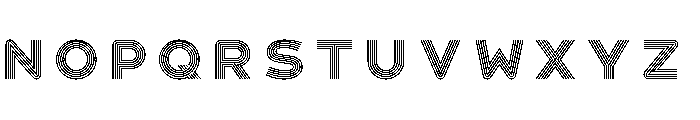 Havelock Multiline Font UPPERCASE
