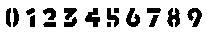 Havelock Stencil Font OTHER CHARS