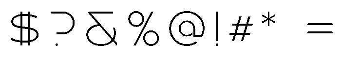 Havelock Titling Light Font OTHER CHARS