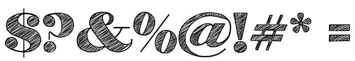 H&B Sketch Demo Font OTHER CHARS